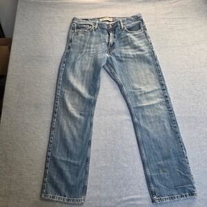 Levis 514 Slim Straight Mens Jeans Blue Denim 34x32 Medium Wash 100% Cotton